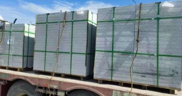 固原 芝麻白花岗岩地铺石装车日常