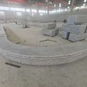 固原 芝麻白异形坐凳，自然面光面弧形加工