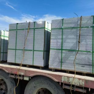 固原 芝麻白花岗岩地铺石装车日常