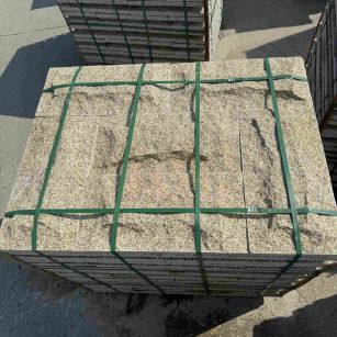 固原 黄金麻花岗岩石材自然面蘑菇石成品
