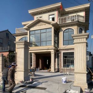 固原 黄金麻花岗岩荔枝面别墅外墙干挂私家专属