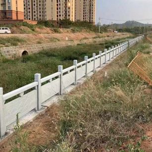 固原 白麻河道栏杆效果展示图