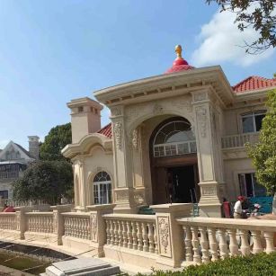 固原 黄金麻花岗岩欧式别墅