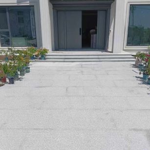 固原 芝麻白花岗岩地铺石地面铺装