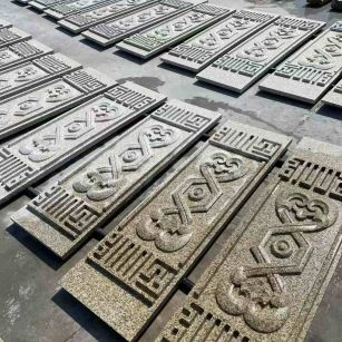 固原 黄金麻花岗岩外墙雕刻板