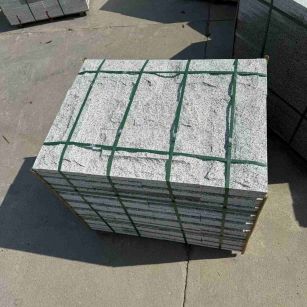 固原 白麻花岗岩石材自然面蘑菇石成品