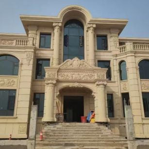 固原 黄金麻花岗岩别墅外墙干挂