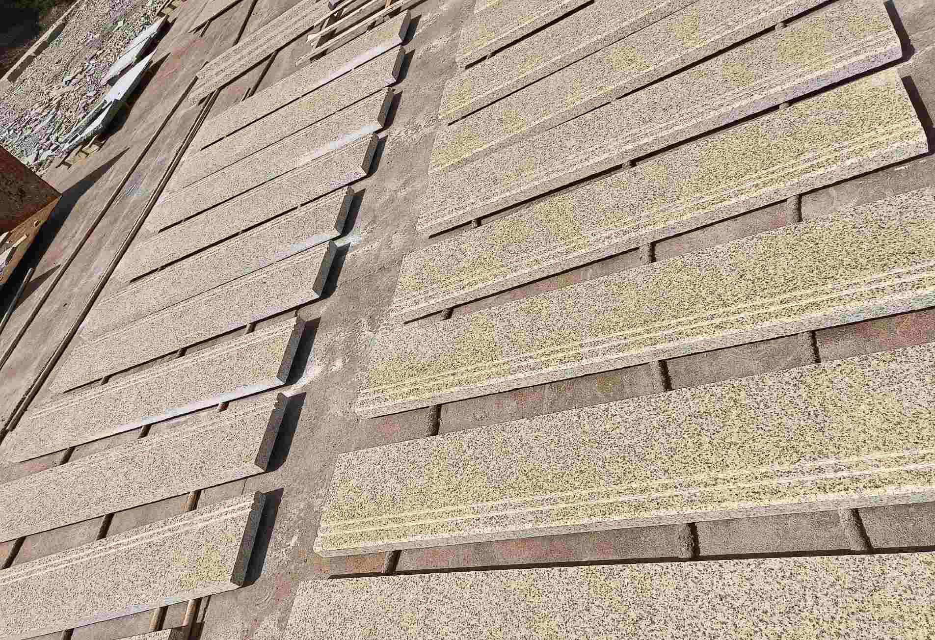 固原 黄金麻花岗岩光面楼梯踏步