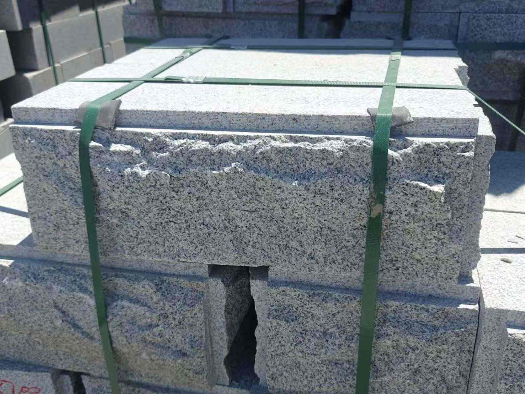 固原 芝麻白花岗岩自然面成品