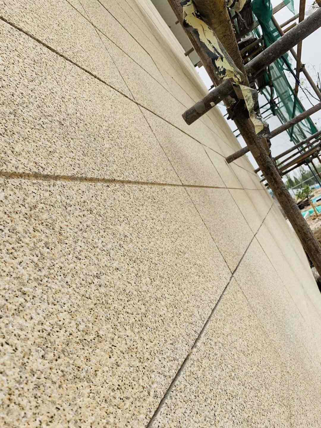 固原 黄金麻花岗岩荔枝面外墙干挂石材效果示例