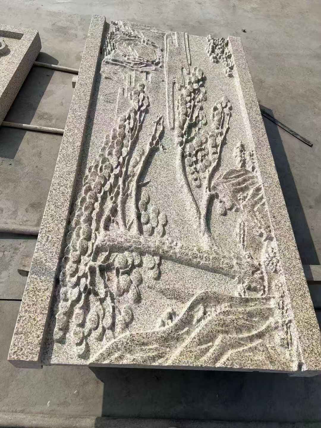 固原 黄金麻雕刻板浮雕迎客松