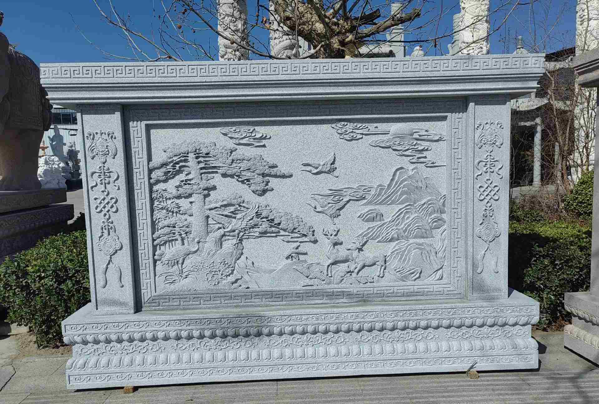 固原 芝麻白大型照壁，屏风，影壁