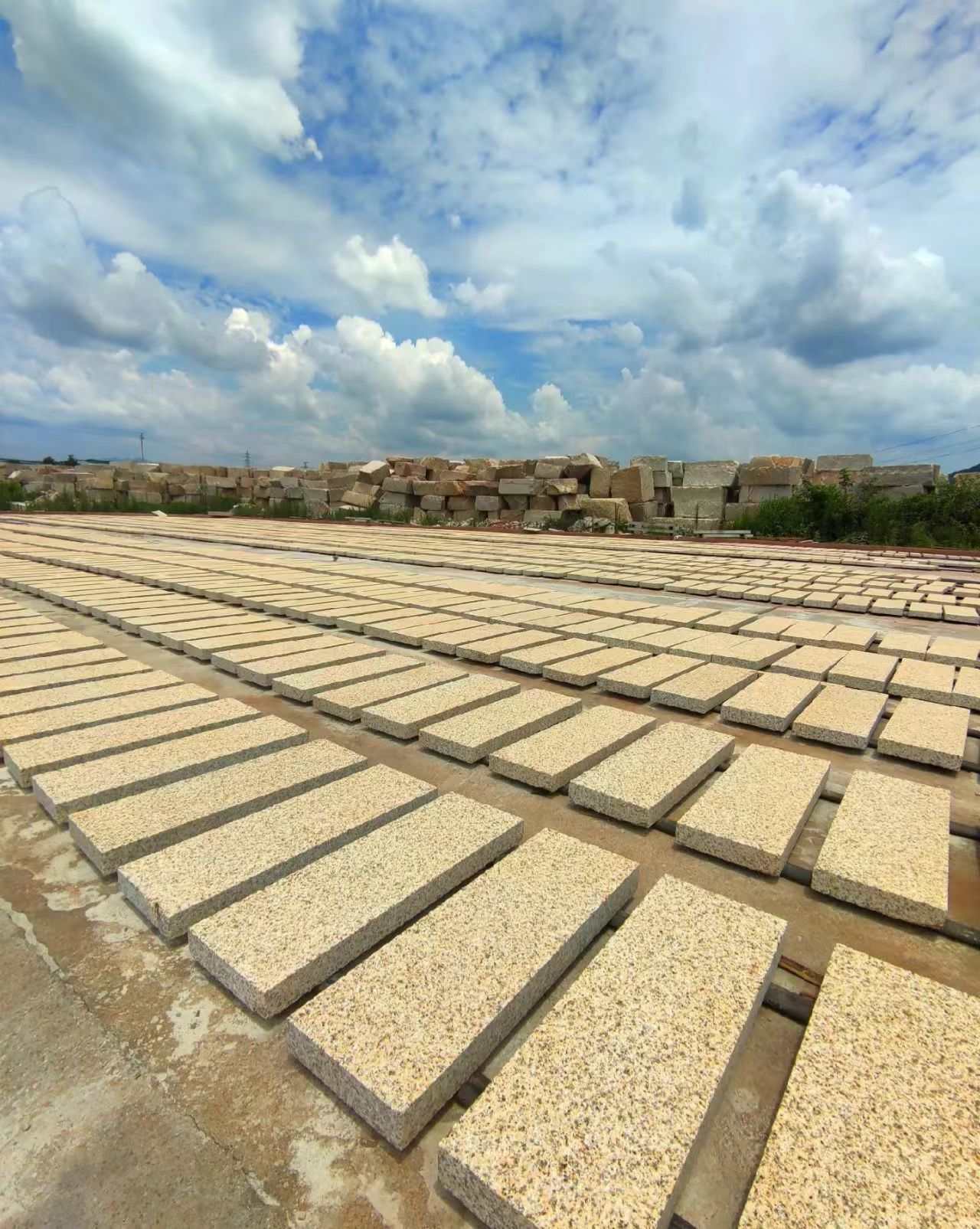 固原 黄金麻花岗岩荔枝面地铺石防护中