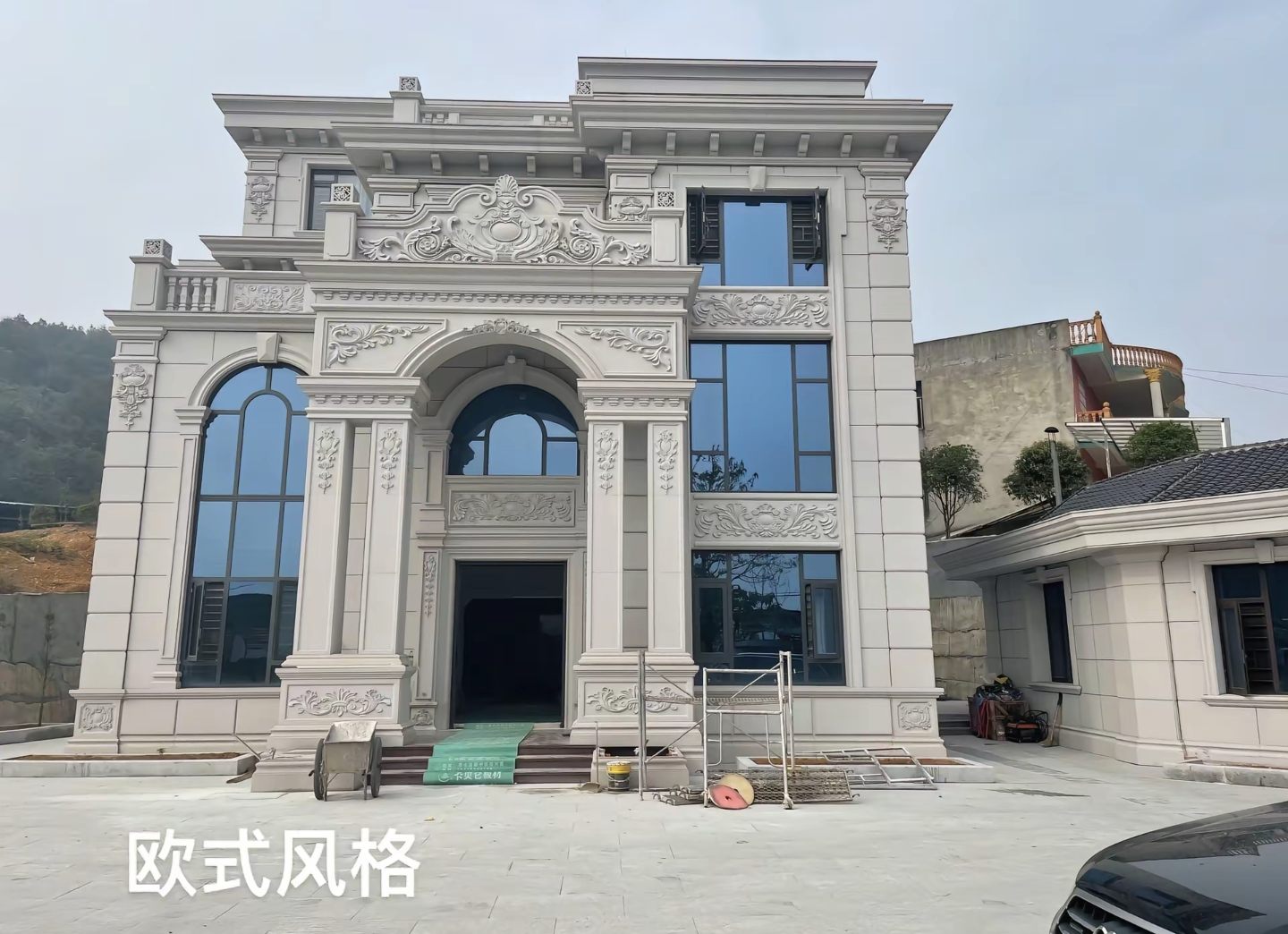 固原 白麻花岗岩别墅外墙干挂