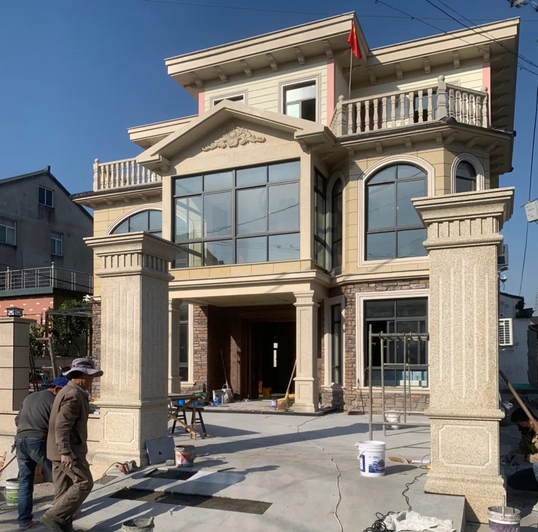 固原 黄金麻花岗岩荔枝面别墅外墙干挂私家专属